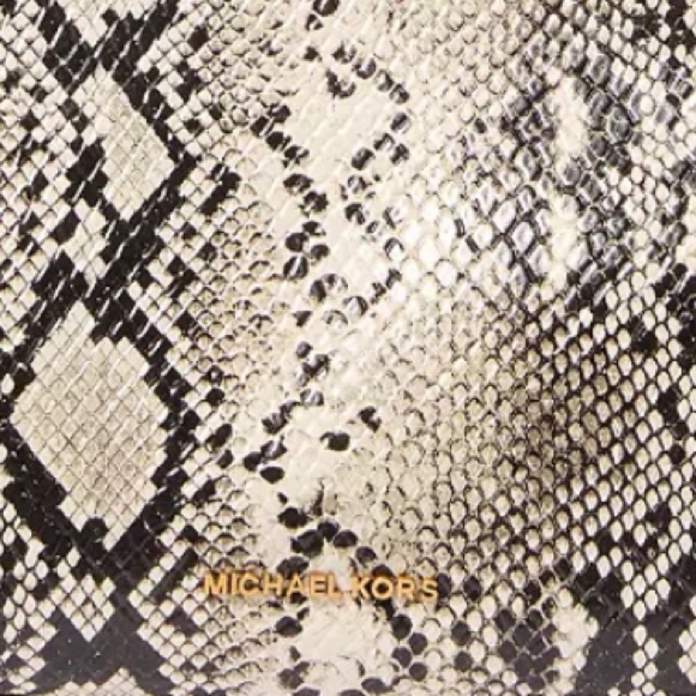 MICHAEL KORS Nolita Hobo Leather Shoulder Bag, leather textured python print - Picture 3 of 8